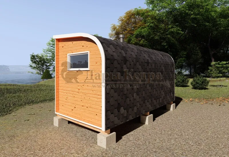 Баня «Парус» из кедра 4х2,2 метра