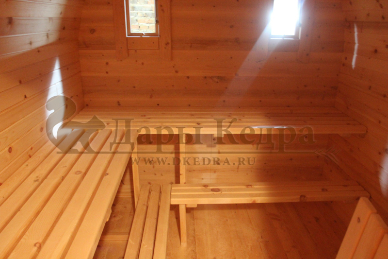 Баня-бочка буханка из кедра 3 метра